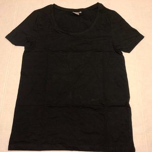 ASOS Women's Short Sleeve Deep Scoop Top Black Size Medium NWT